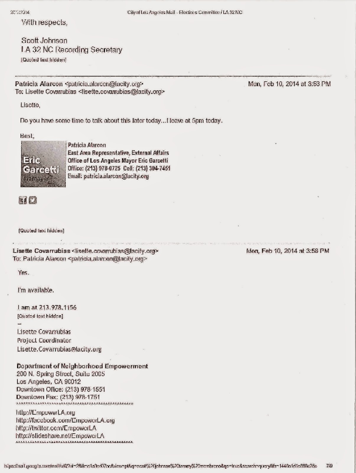 Mayor Sam's Sister City Home of Los Angeles Politics Dispatches from