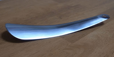 wumio 靴ベラ 携帯用 16cm ステンレス製 小さめサイズで革靴もしっかり履ける 営業や外出先の玄関で便利なシューホーン