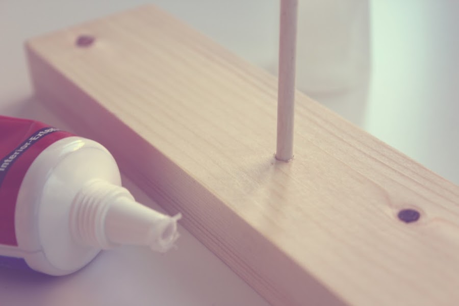 Calendario de adviento de madera