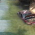 Motorista cai com carro no Rio de Ondas no Povoado Novo Paraná em Luis Eduardo Magalhães