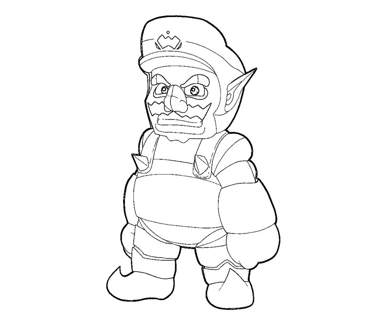 wario coloring pages - photo #32