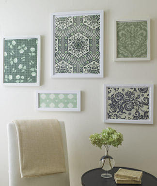 diy quadro de tecido