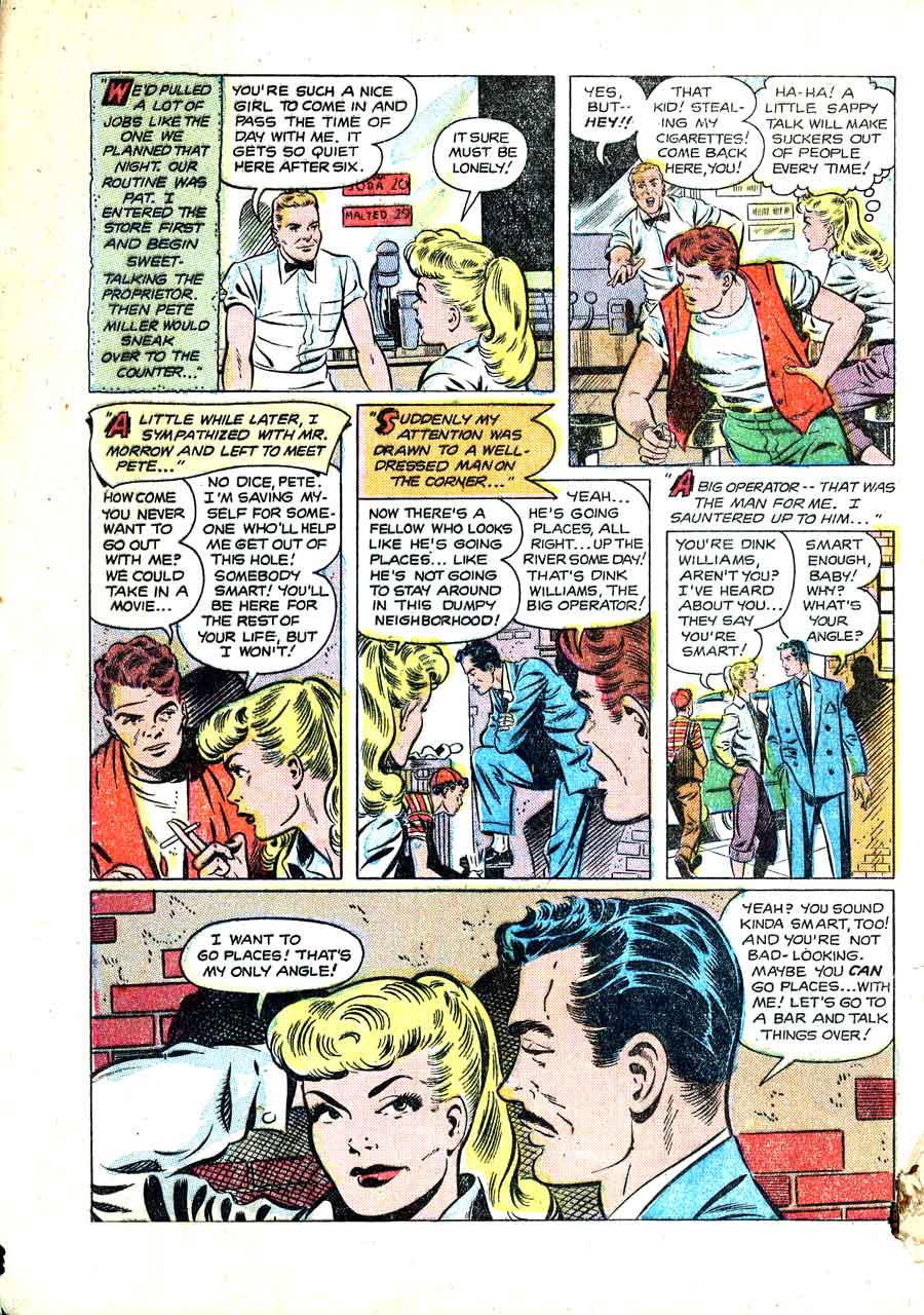 Pictorial Romances #14 st. john golden age 1950s romance comic book page art by Matt Baker