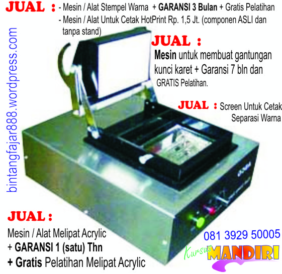 Stempel warna, Penerbit, Offset, Sablon, Hotprint, Emboss, Etsa, Grafir