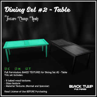 [Black Tulip] Textures - Dining Set #2 - Table