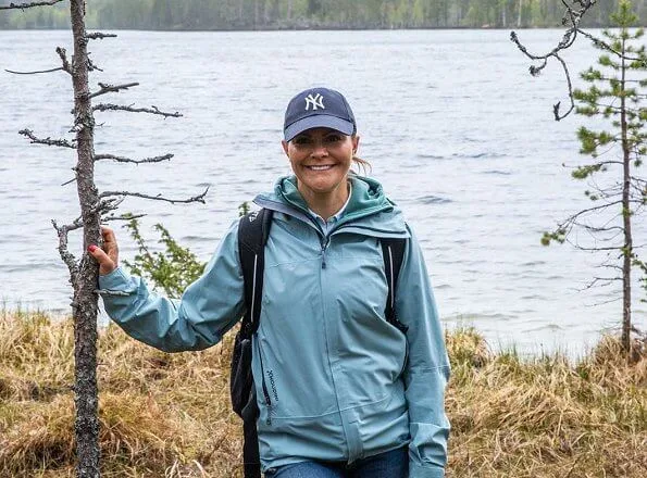 Crown Princess Victoria wore Houdini Damenjacke BFF Jacket. Medelpad is a historical province Jamtgavelns nature park and region