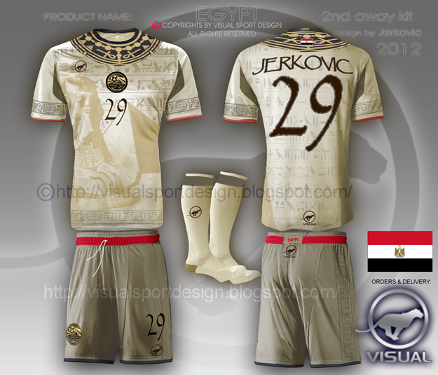 Visual Sportwear Unique Design EGYPT KITS BY VISUAL VISUAL AS DESIGN