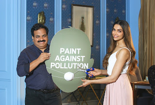 Asian Paints has unveiled leading actress Deepika Padukone for their innovative and eco-friendly product Royale Atmos. Asian Paints has unveiled leading actress Deepika Padukone for their innovative and eco-friendly product Royale Atmos.