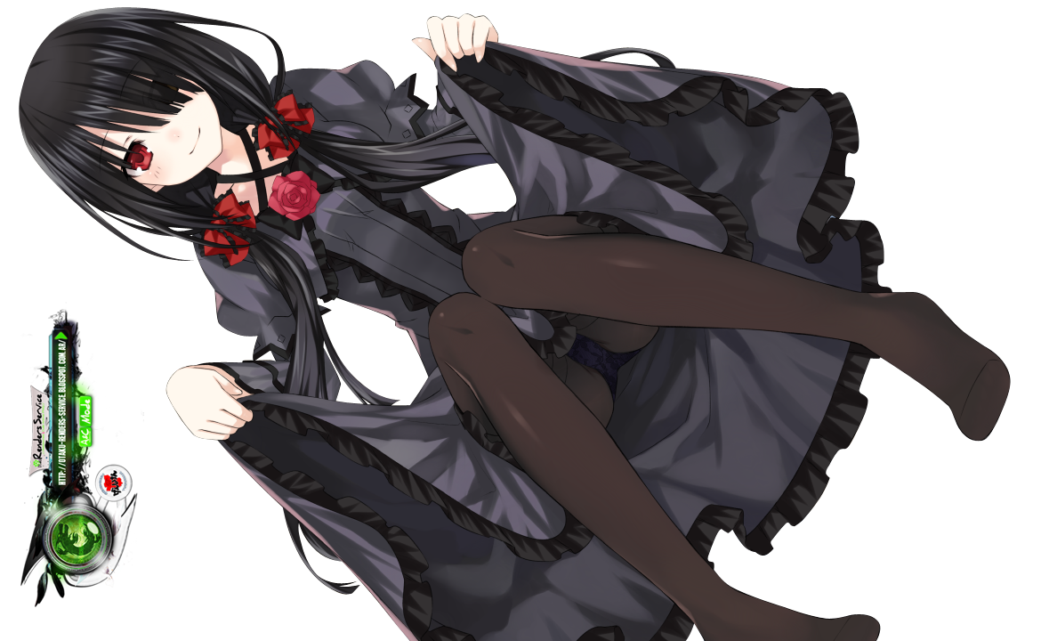 ORS Anime Renders: Date A Live:Tokisaki Kurumi Mega Echii Gothic Pantsu Ren...