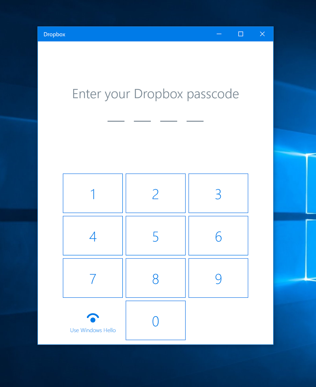 windows hello in windows 10
