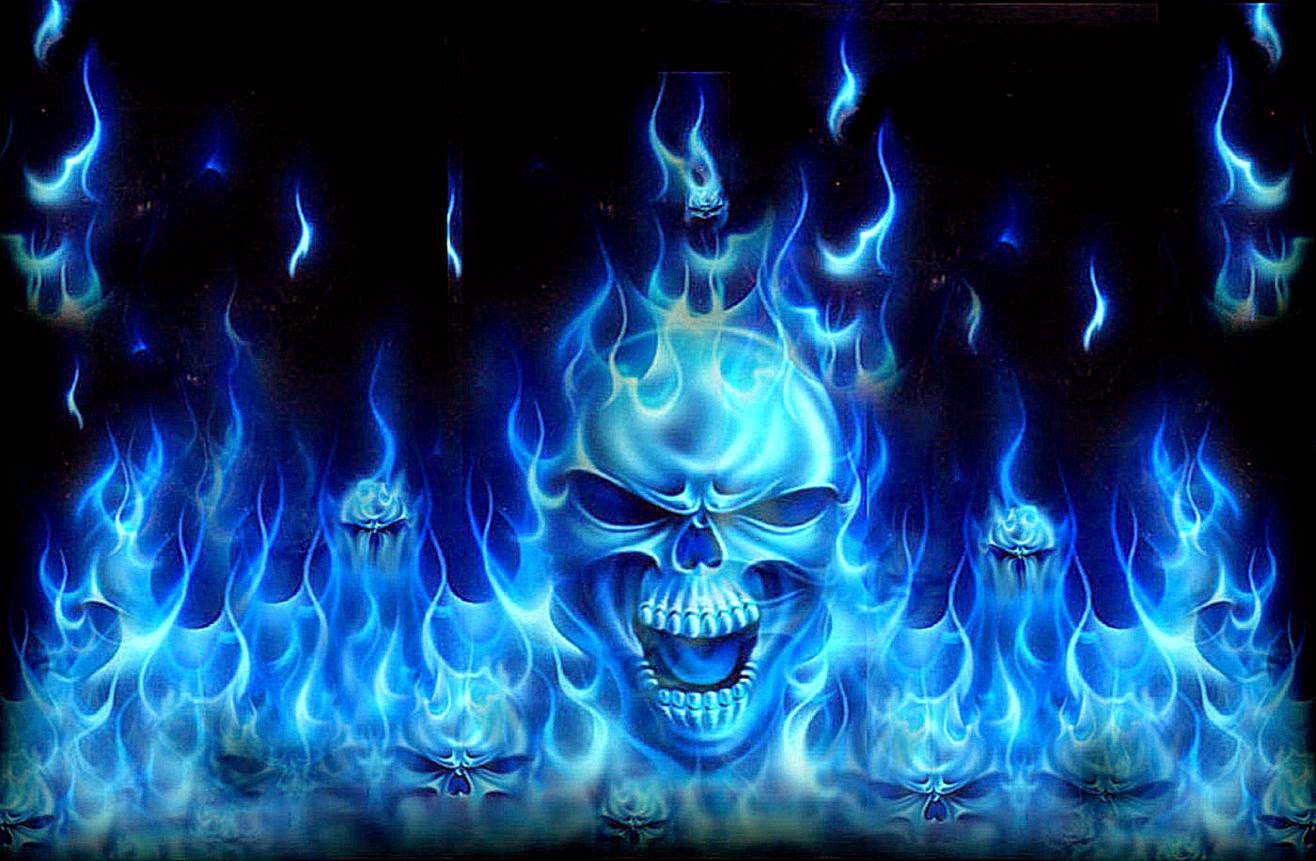 Download Blue Skull Wallpaper Hd Wallpaper Api