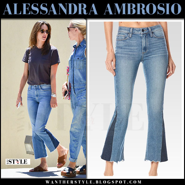 jeans flared cropped