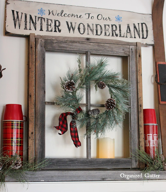 Building A Christmas Mantel Around A Window Frame