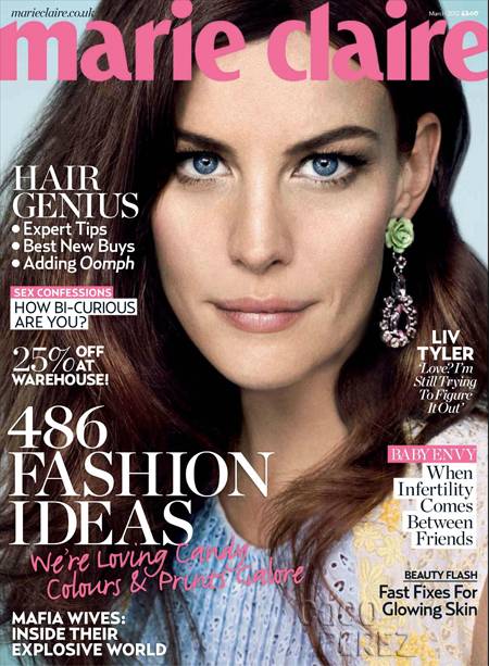 Well That's Just Me ...: Liv Tyler Covers the March Issue of Marie ...