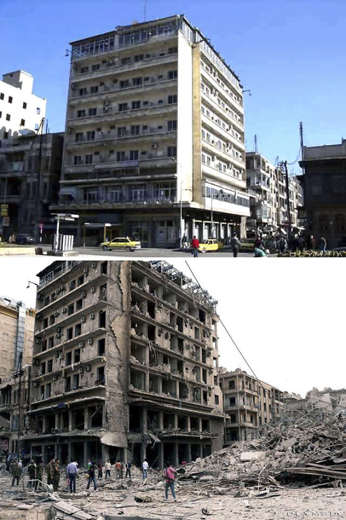 30 Before & After Pics Of Aleppo Reveal What War Did To Syria’s Largest City