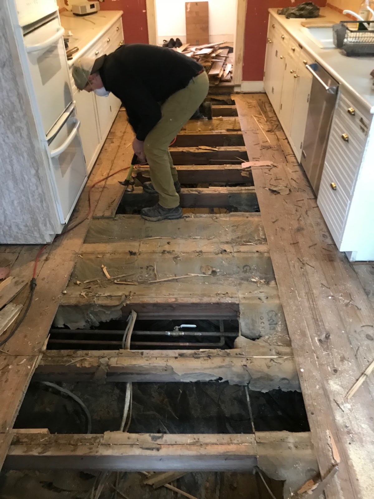 An Old Farm Digging Out A Crawl Space