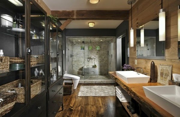 Bathrooms with modern twist
