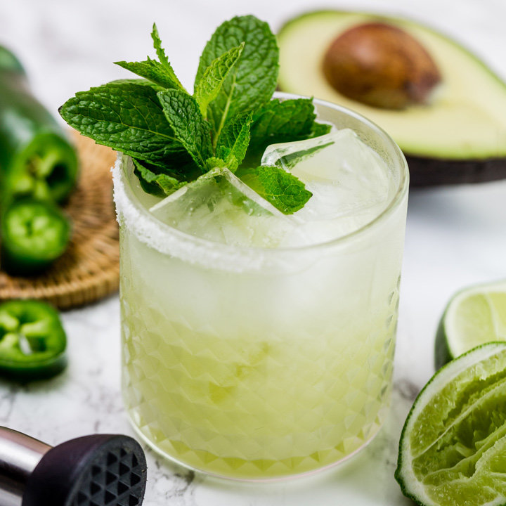 I Cocktails SPICY MINT AVOCADO MARGARITA COCKTAIL