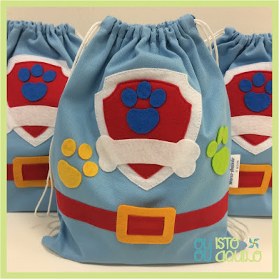 Resultado de imagem para festa infantil patrulha canina lembrancinhas