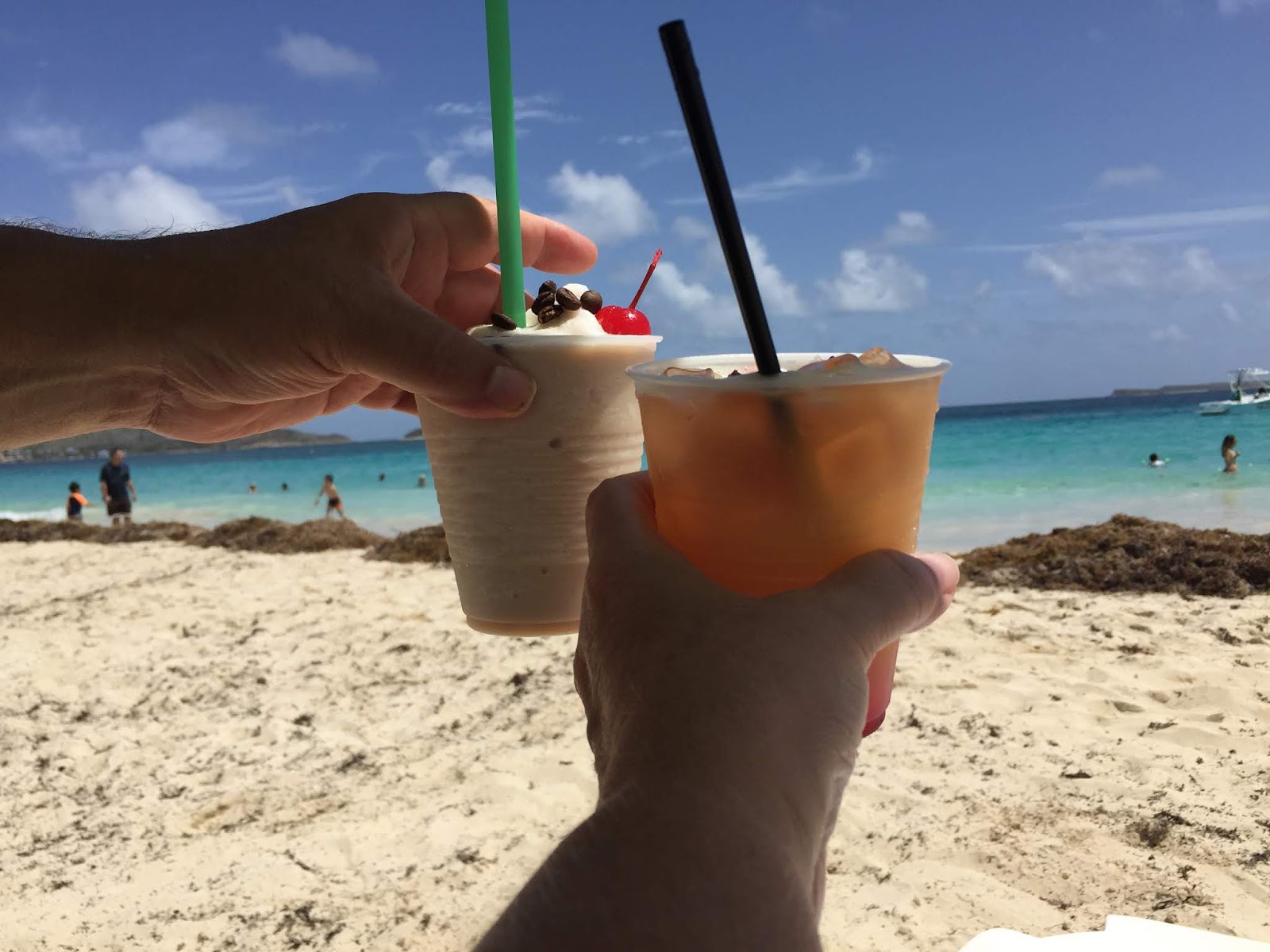 Deb's Days Bikini Beach Bar on Orient Beach, St. Maarten