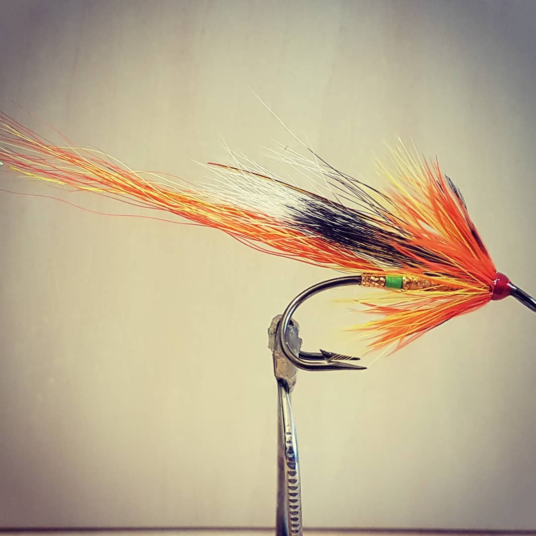 Salmon Fly Aurora Cascade aka Carron Shrimp Salmon Fly Tay Salmon Fly