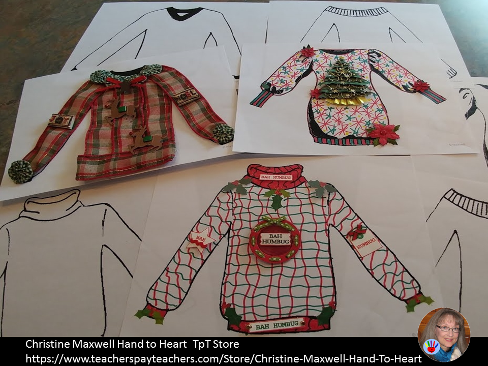 Christmas sweater ugly sweaters holiday worksheet projects worksheets activities grade template coloring draw jumper fun crafts own printables activity templates Hand to Heart : The Ugly Sweaters of Christmas!