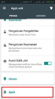 Cara Mengunci Aplikasi di Android Menggunakan AppLock Pilih menu ajaib