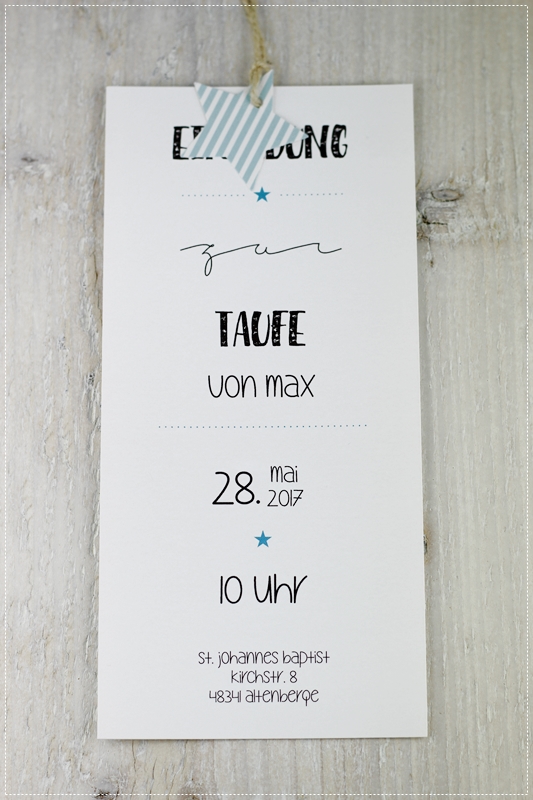 Carolas Bastelstübchen: ★ Taufe