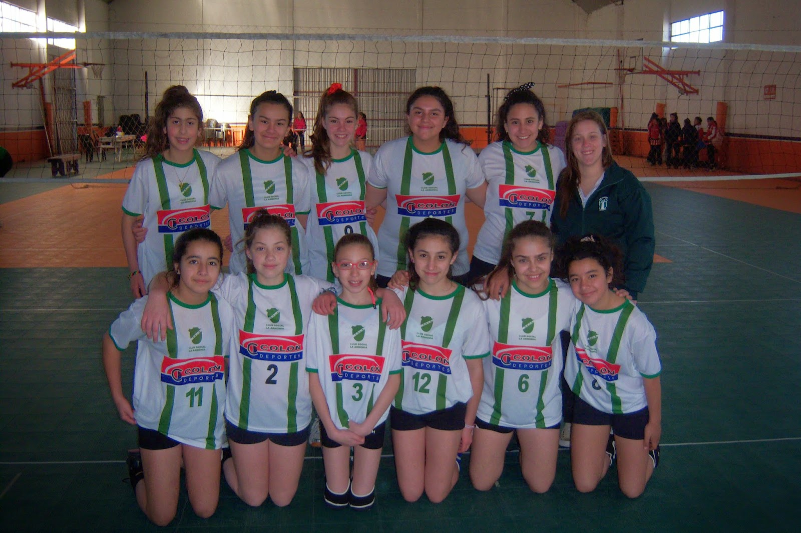 Voleibol femenino sub 13 de A.V.R.U. Voleibol Club La Armonía