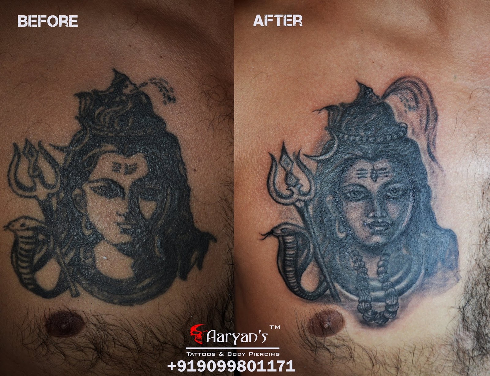 Best Before After Tattoo By Aaryans Tattoos In Ahmedabad : Best Before