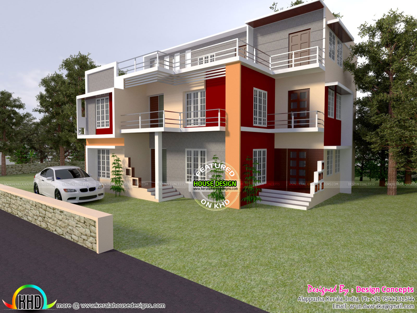 7 Bedroom Luxurious Modern Home - Kerala Home Design And Floor Plans - 9K+ House  Designs