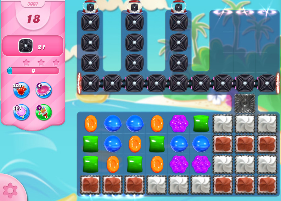 Candy Crush Saga level 3007 Candy Crush Saga level 3007
