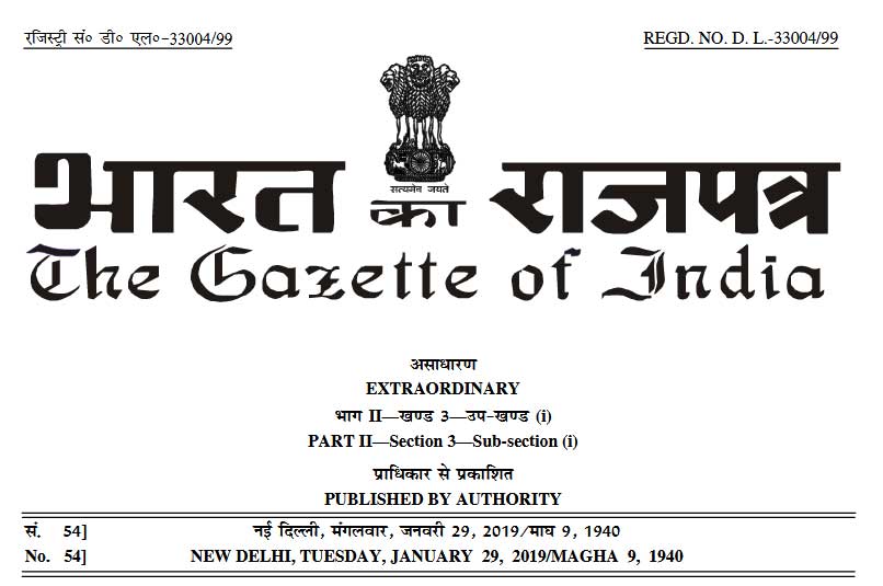 Minimum Wages Amendment Rules 2019