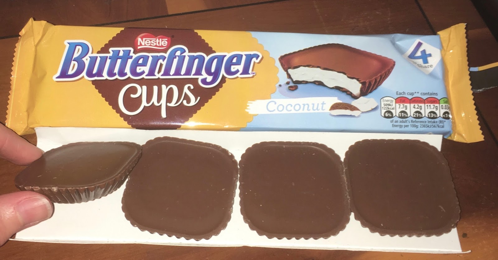 FOODSTUFF FINDS Butterfinger Cups Coconut (Sainsbury's) By Cinabar