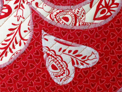Sweethearts Valentine Placemat Pattern Detail Sweethearts Valentine Placemat Pattern Detail