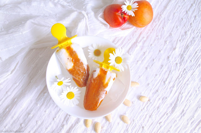 Cook A Life! byMaeva • Esquimaux abricot et crème d'amandes (vegan, sans lactose)