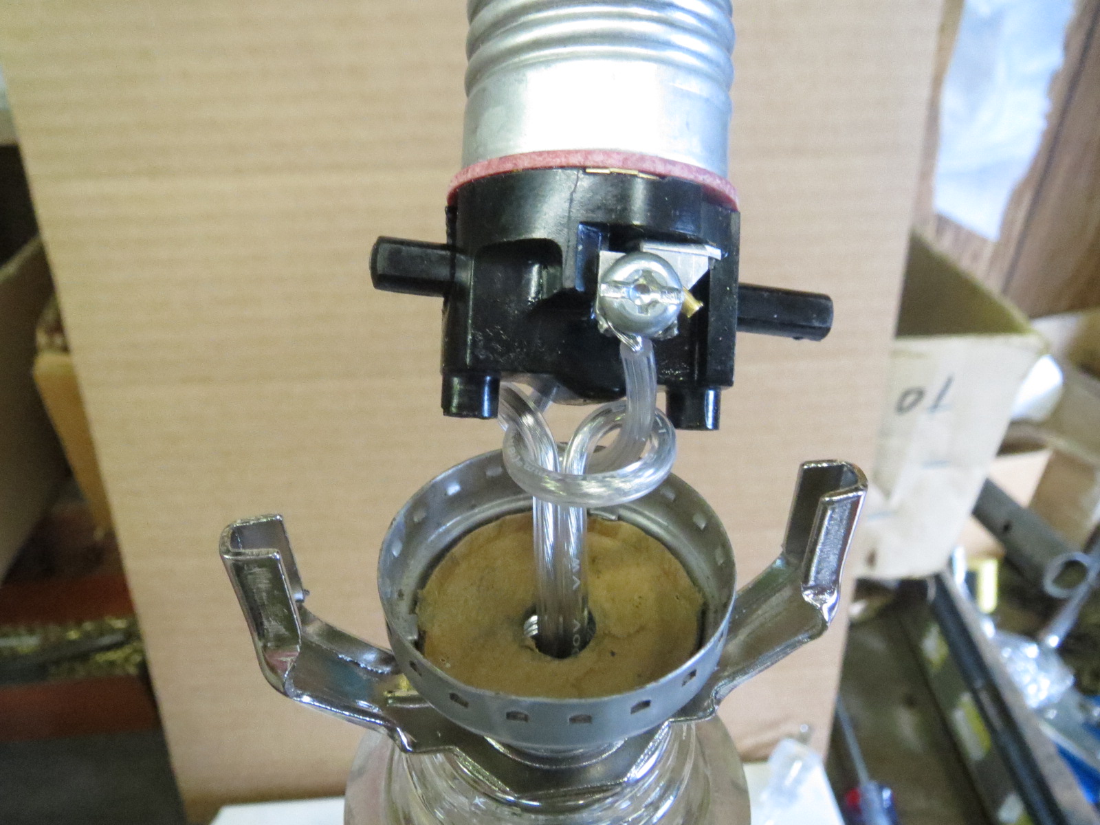 Lamp Parts and Repair Lamp Doctor Heavy Glass or Crystal Table Lamp