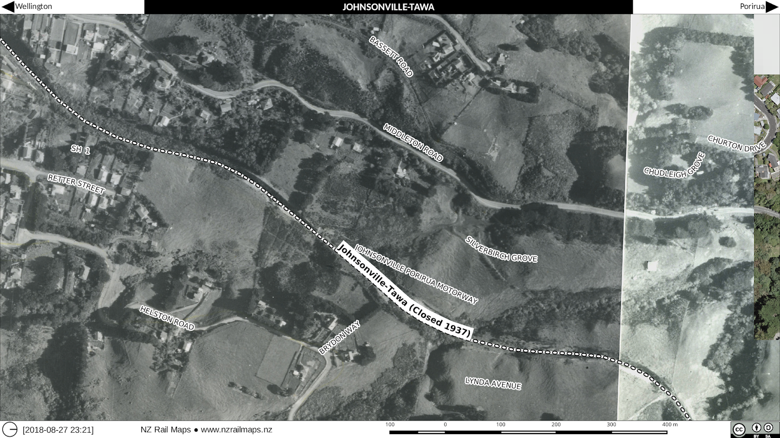 North Island Main Trunk [4] JohnsonvilleTawa 4 New Zealand Rail Maps
