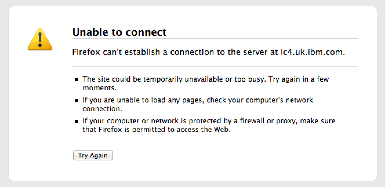 Is not connected