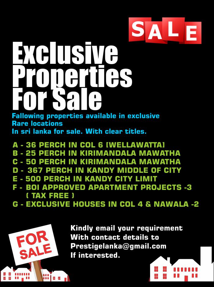 Exclusive Properties For Sale Exclusive Properties For Sale