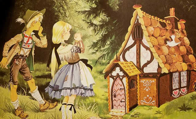 "Hansel and Gretel" from Dean's Gift Book of Fairy Tales, illustrated by Janet & Anne Grahame Johnstone. Dean & Son, LTD., 1967.