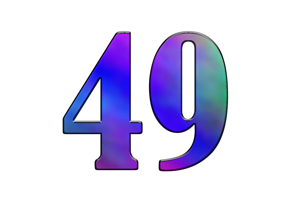 1 числа 49