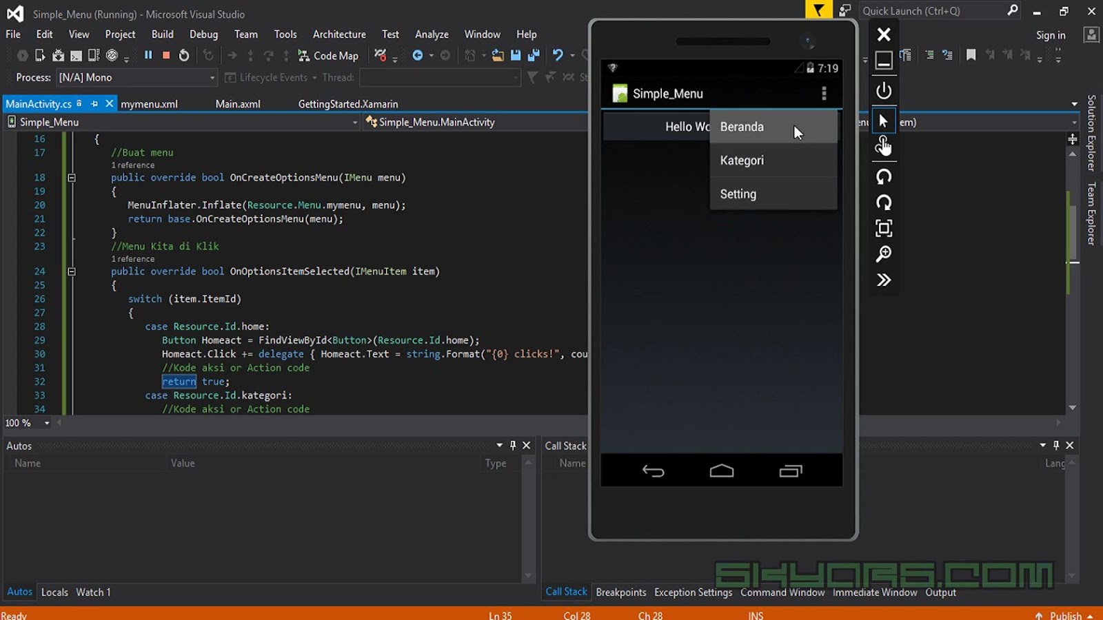 Стандартный конструктор c#. Visual studio андроид приложение. "визуал студио андроид". Приложение на visual studio. Встроенный эмулятор андроид visual studio.