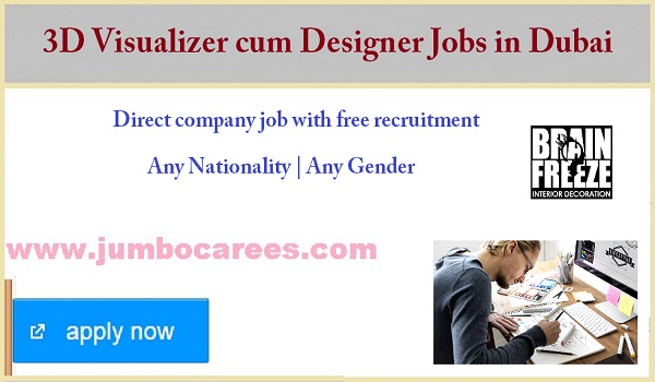 latest designer jobs for Indians, Available jobs in Dubai, 