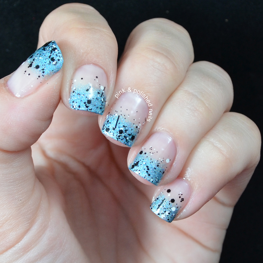 Pink & Polished Black and white and blue all over