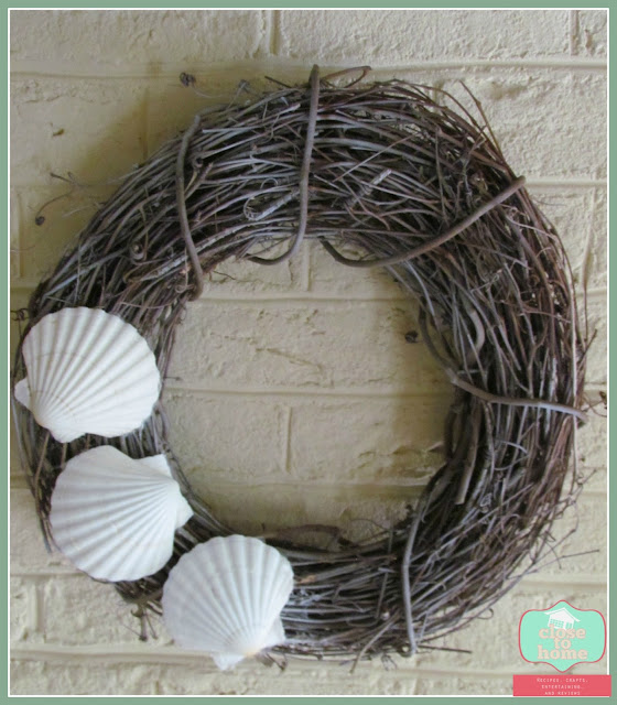 Summer Crafts like our Simple Beach Theme Wreath are a great way to make an affordable version of a favorite store home decor item! This easy summer crafts idea is perfect for any budget!