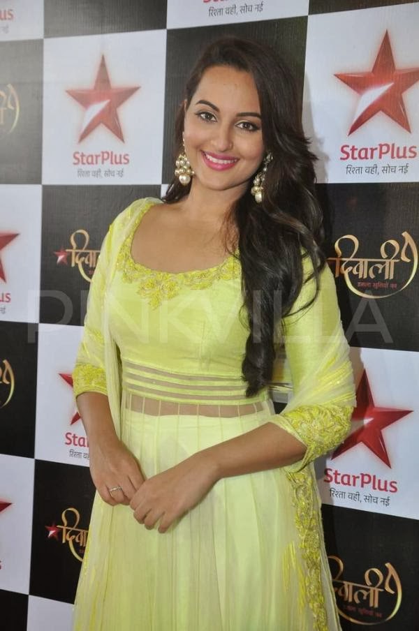 Sonakshi Sinha Shoots For Star Plus Diwali Episode Beautiful