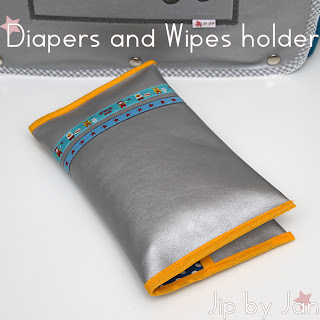 Tutorial Diapers and wipes holder Jip by Jan Sewing project