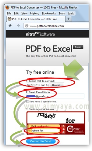 Mengubah PDF ke Excel